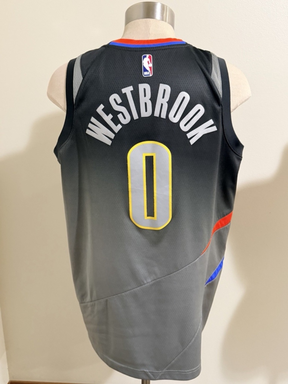 Nike Swingman Grey OKC Thunder Westbrook City Edition Jersey Med 48 L